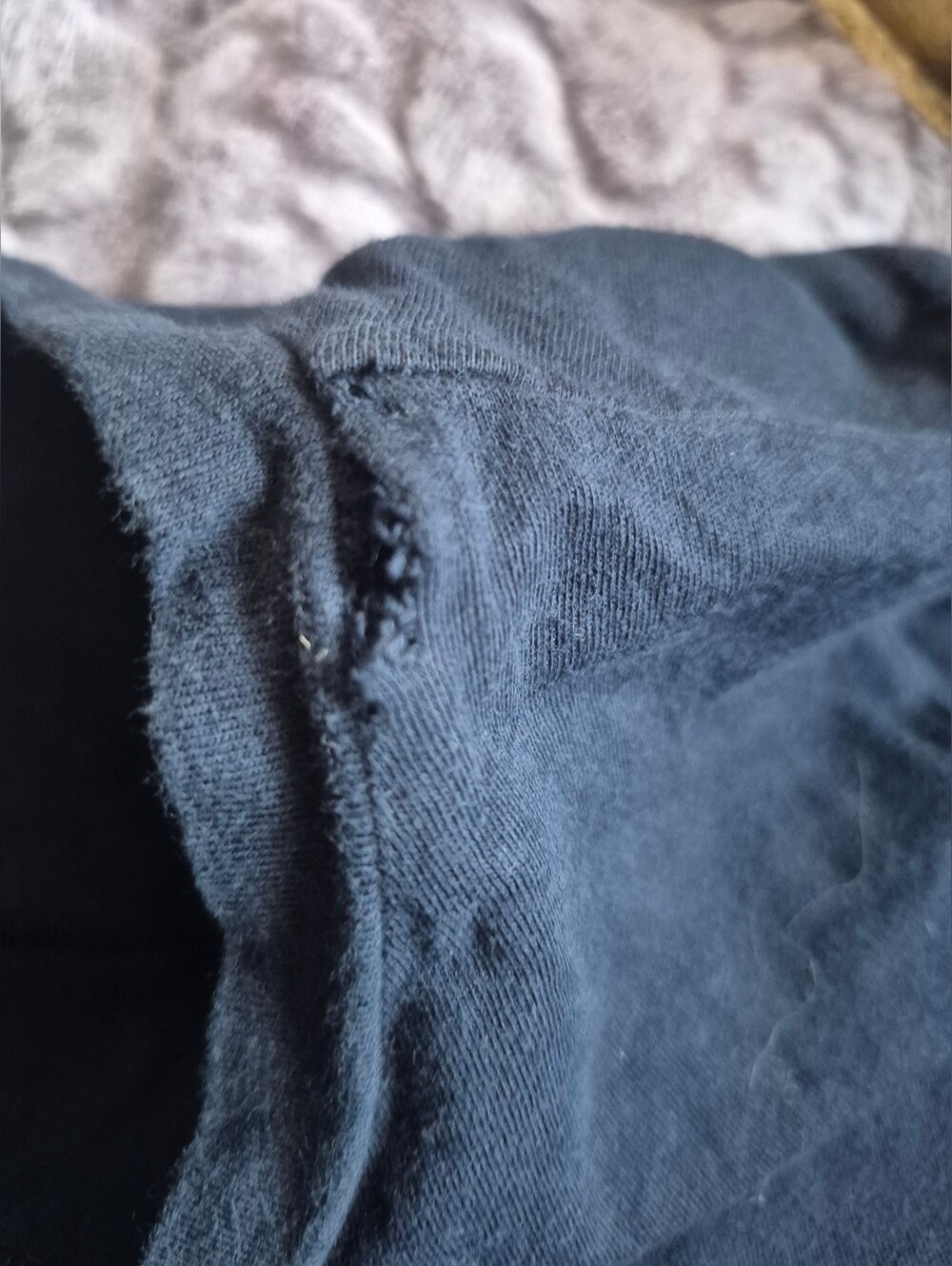 Juicy Couture Navy Blue Glitter Logo T Shirt - Picture 5 of 7